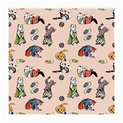 Funny Cats Medium Glasses Cloth (2 Sides) by Sobalvarro