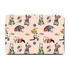 Funny Cats Small Doormat  by Sobalvarro