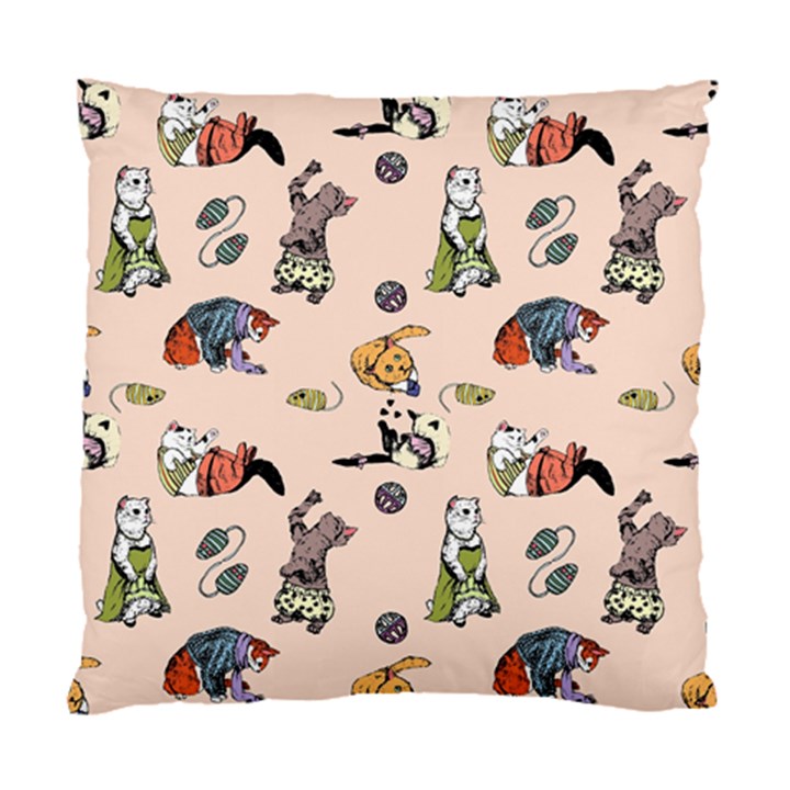 Funny cats Standard Cushion Case (Two Sides)