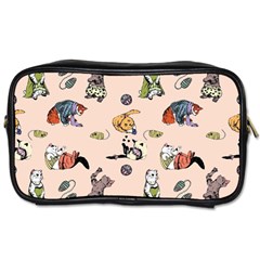 Funny Cats Toiletries Bag (one Side) by Sobalvarro