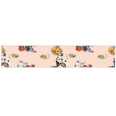 Funny Cats Large Flano Scarf  by Sobalvarro