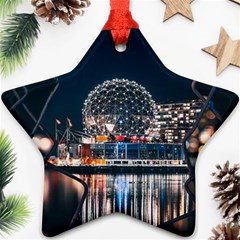 Silver Dome Star Ornament (Two Sides)