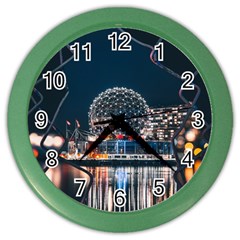 Silver Dome Color Wall Clock