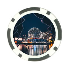 Silver Dome Poker Chip Card Guard