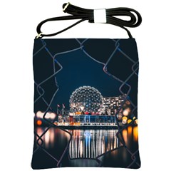 Silver Dome Shoulder Sling Bag