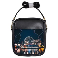 Silver Dome Girls Sling Bag