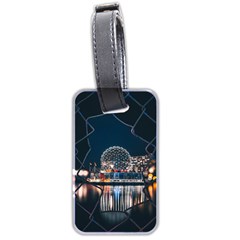 Silver Dome Luggage Tag (two sides)