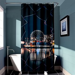 Silver Dome Shower Curtain 36  x 72  (Stall) 