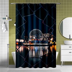 Silver Dome Shower Curtain 48  x 72  (Small) 