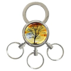 Branches Dawn Dusk Fall 3-ring Key Chain by Pakrebo