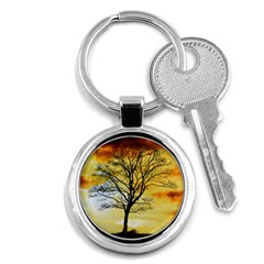 Branches Dawn Dusk Fall Key Chain (round) by Pakrebo