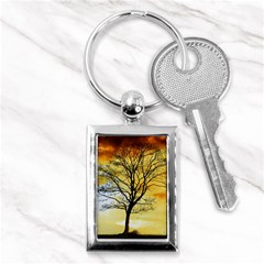 Branches Dawn Dusk Fall Key Chain (rectangle) by Pakrebo