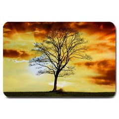 Branches Dawn Dusk Fall Large Doormat  by Pakrebo