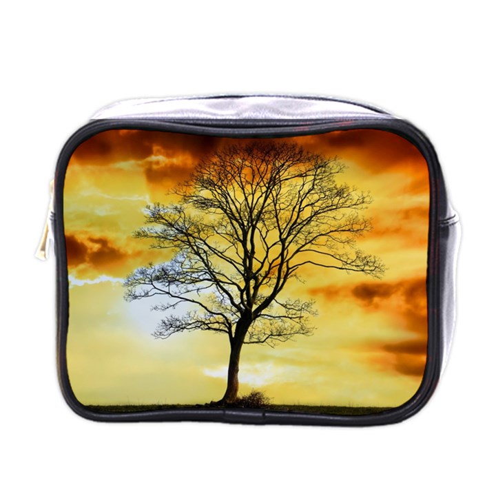 Branches Dawn Dusk Fall Mini Toiletries Bag (One Side)