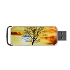 Branches Dawn Dusk Fall Portable Usb Flash (two Sides) by Pakrebo