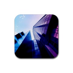 Abstract Architectural Design Architecture Building Rubber Coaster (square)  by Pakrebo