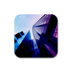 Abstract Architectural Design Architecture Building Rubber Square Coaster (4 Pack)  by Pakrebo