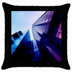 Abstract Architectural Design Architecture Building Throw Pillow Case (black) by Pakrebo