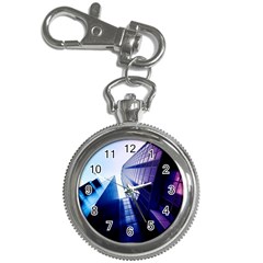 Abstract Architectural Design Architecture Building Key Chain Watches by Pakrebo