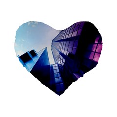 Abstract Architectural Design Architecture Building Standard 16  Premium Heart Shape Cushions by Pakrebo