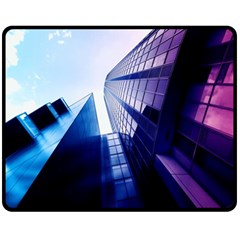 Abstract Architectural Design Architecture Building Double Sided Fleece Blanket (medium)  by Pakrebo