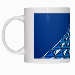 Art Building Pattern Abstract White Mugs by Pakrebo