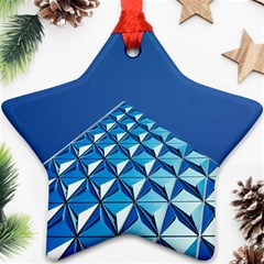 Art Building Pattern Abstract Star Ornament (two Sides) by Pakrebo