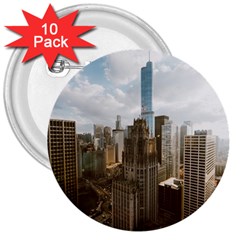 Architectural Design Architecture Buildings City 3  Buttons (10 Pack)  by Pakrebo