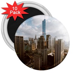 Architectural Design Architecture Buildings City 3  Magnets (10 Pack)  by Pakrebo