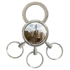 Architectural Design Architecture Buildings City 3-ring Key Chain by Pakrebo