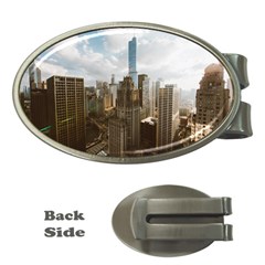 Architectural Design Architecture Buildings City Money Clips (oval)  by Pakrebo