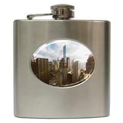 Architectural Design Architecture Buildings City Hip Flask (6 Oz) by Pakrebo