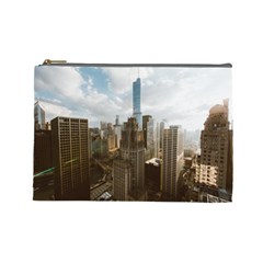 Architectural Design Architecture Buildings City Cosmetic Bag (large) by Pakrebo