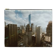 Architectural Design Architecture Buildings City Cosmetic Bag (xl) by Pakrebo