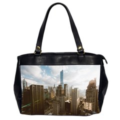 Architectural Design Architecture Buildings City Oversize Office Handbag (2 Sides) by Pakrebo