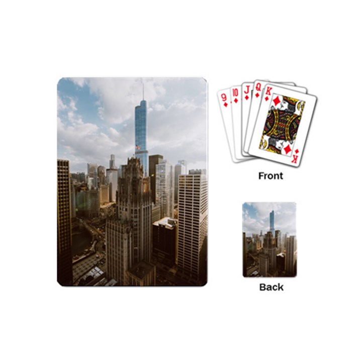 Architectural Design Architecture Buildings City Playing Cards Single Design (Mini)