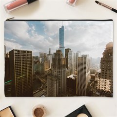 Architectural Design Architecture Buildings City Cosmetic Bag (xxxl) by Pakrebo