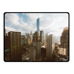 Architectural Design Architecture Buildings City Double Sided Fleece Blanket (small)  by Pakrebo