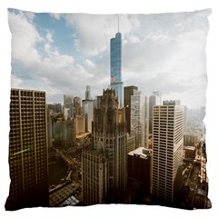 Architectural Design Architecture Buildings City Large Flano Cushion Case (one Side) by Pakrebo