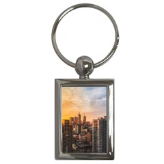 View Of High Rise Buildings During Day Time Key Chain (rectangle) by Pakrebo