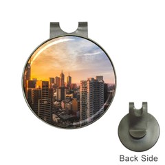 View Of High Rise Buildings During Day Time Hat Clips With Golf Markers by Pakrebo