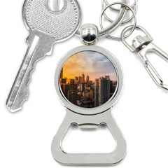 View Of High Rise Buildings During Day Time Bottle Opener Key Chain by Pakrebo