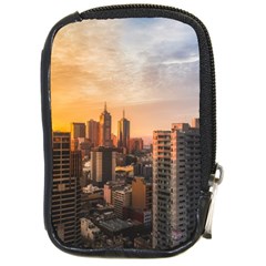 View Of High Rise Buildings During Day Time Compact Camera Leather Case by Pakrebo