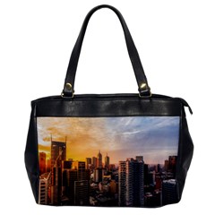 View Of High Rise Buildings During Day Time Oversize Office Handbag by Pakrebo