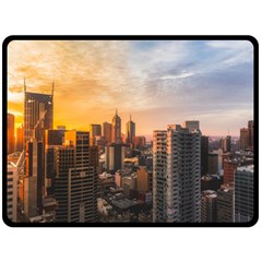 View Of High Rise Buildings During Day Time Fleece Blanket (large)  by Pakrebo