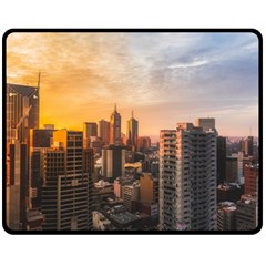 View Of High Rise Buildings During Day Time Fleece Blanket (medium)  by Pakrebo