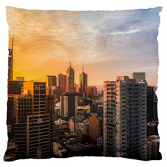 View Of High Rise Buildings During Day Time Large Cushion Case (one Side) by Pakrebo