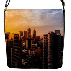 View Of High Rise Buildings During Day Time Flap Closure Messenger Bag (s) by Pakrebo