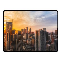 View Of High Rise Buildings During Day Time Double Sided Fleece Blanket (small)  by Pakrebo