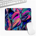 Tropical leaves Resize 2000x2000 Same A3580b Large Mousepads Front